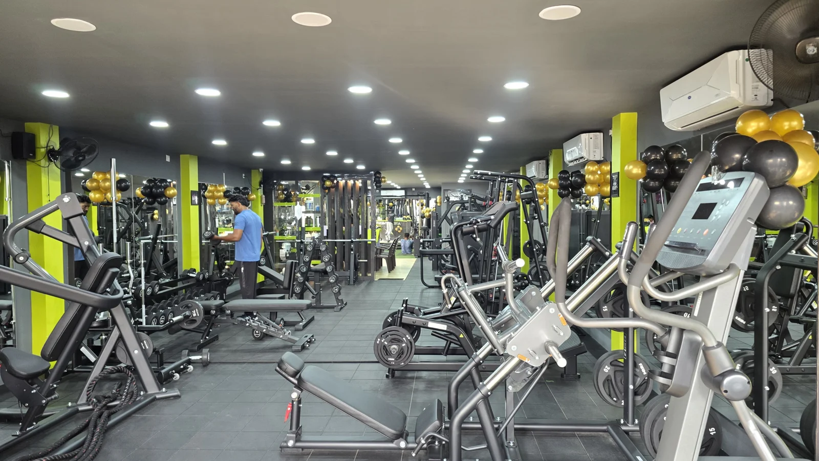 4,000 Sq Ft Ares Fitness Overview Floor and Turf Track
